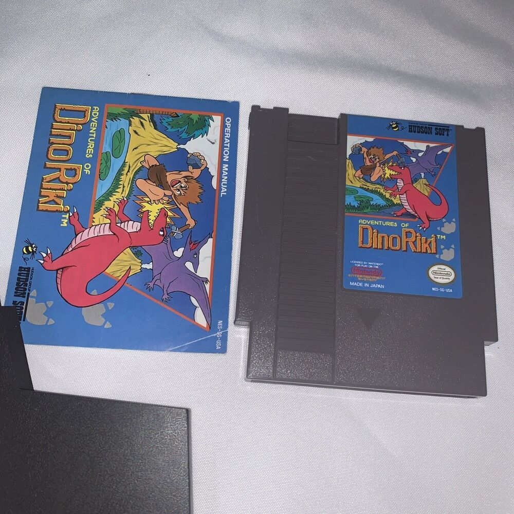 Adventures Of Dino Riki Nintendo Entertainment System Cart And Manual Included - Picture 5 of 7